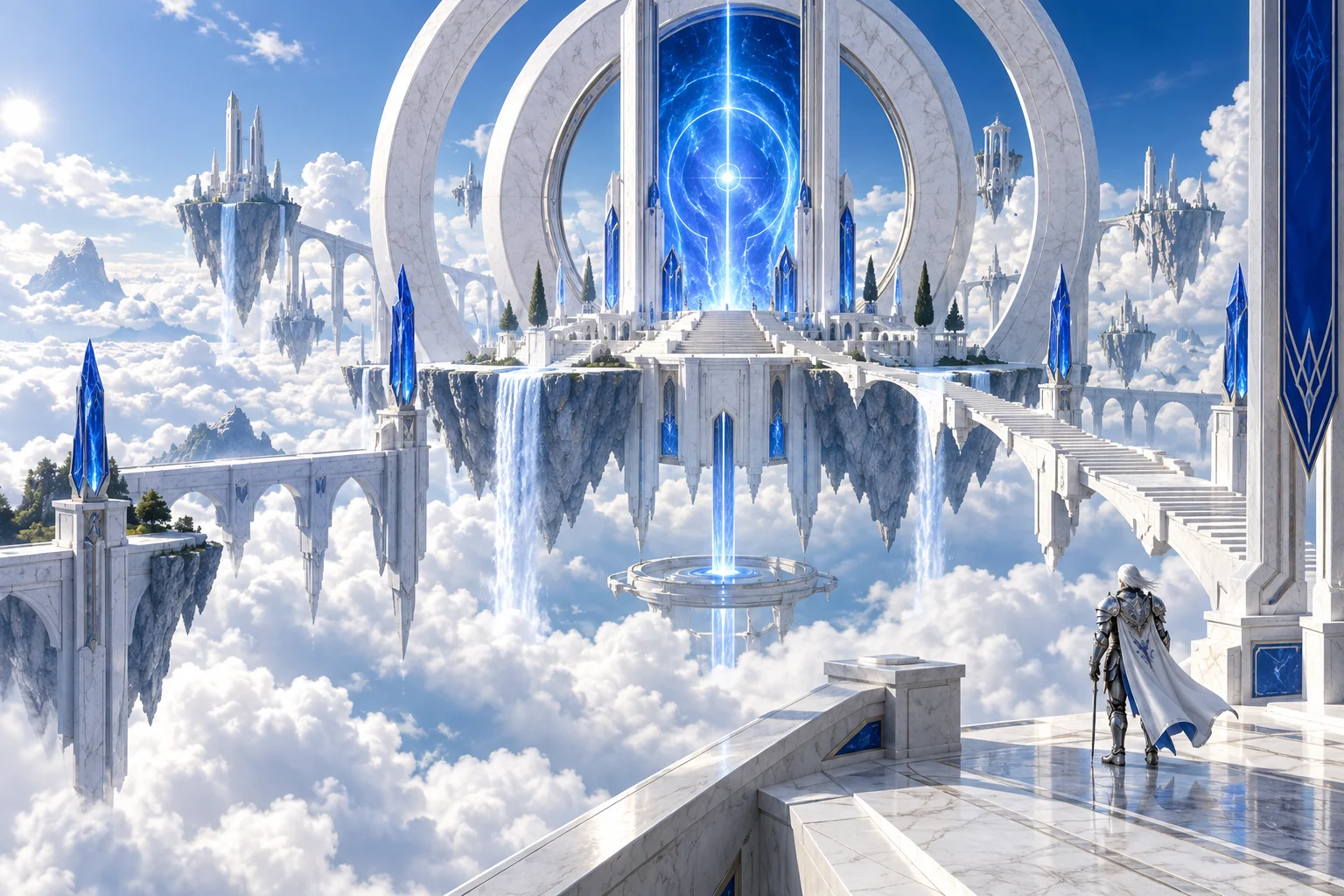 Santuario de Abyss suspendido sobre las nubes